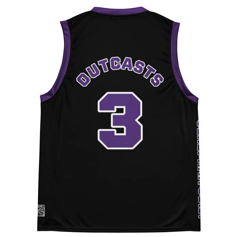 Outcasts Basketball Jersey Purple/Black product image (7)