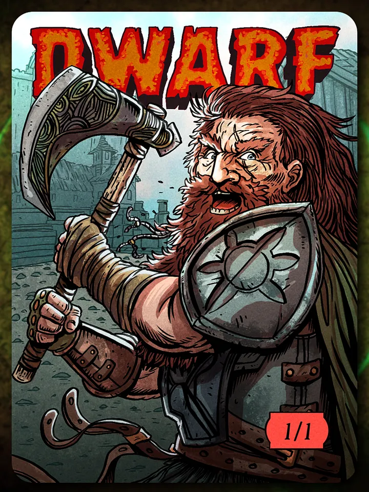 Dwarf 1/1 Full Art Token product image (1)