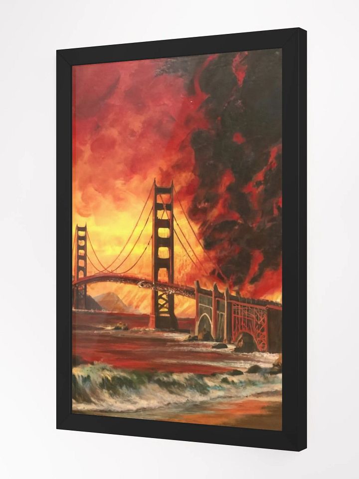 Golden Gate Inferno: A Fiery Rendition of San Francisco's Icon product image (5)