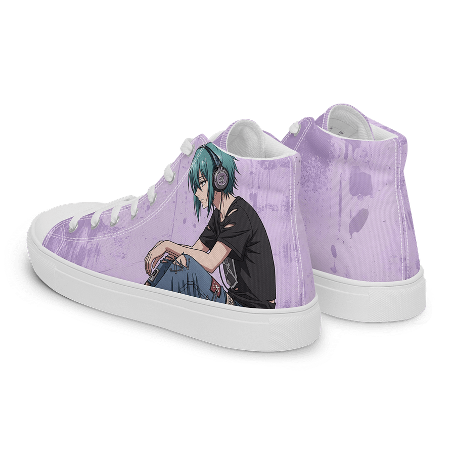 Anime Vibes Purple Canvas High Tops product image (5)
