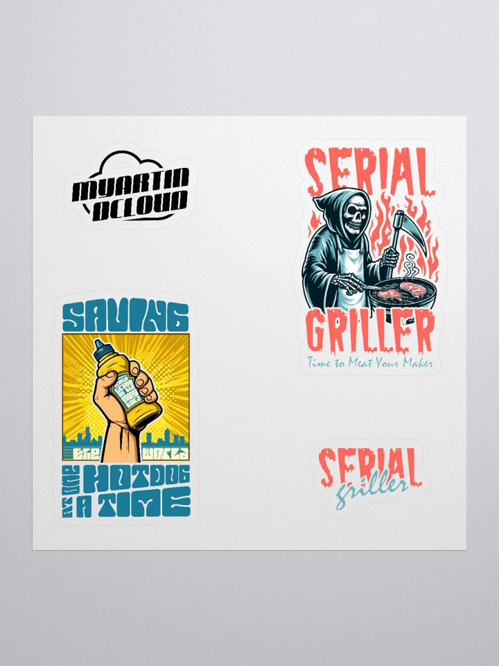 Double BBQ sticker pack product image (1)