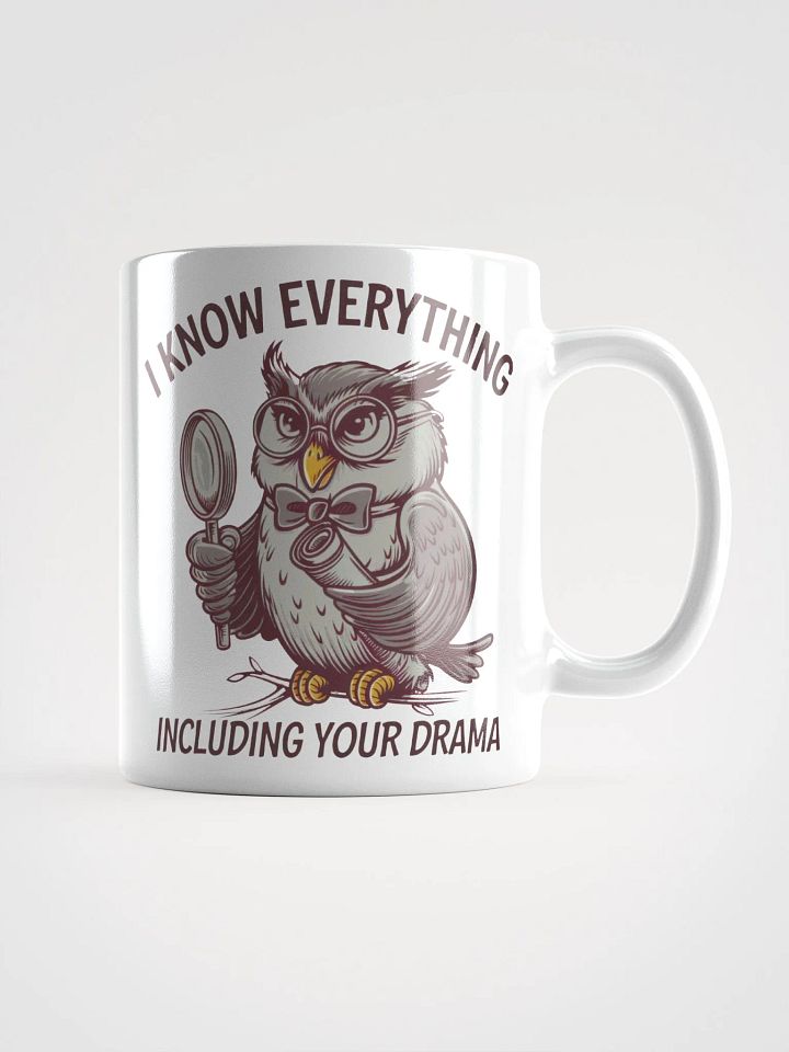 Wise Owl Detective Glossy Mug product image (2)