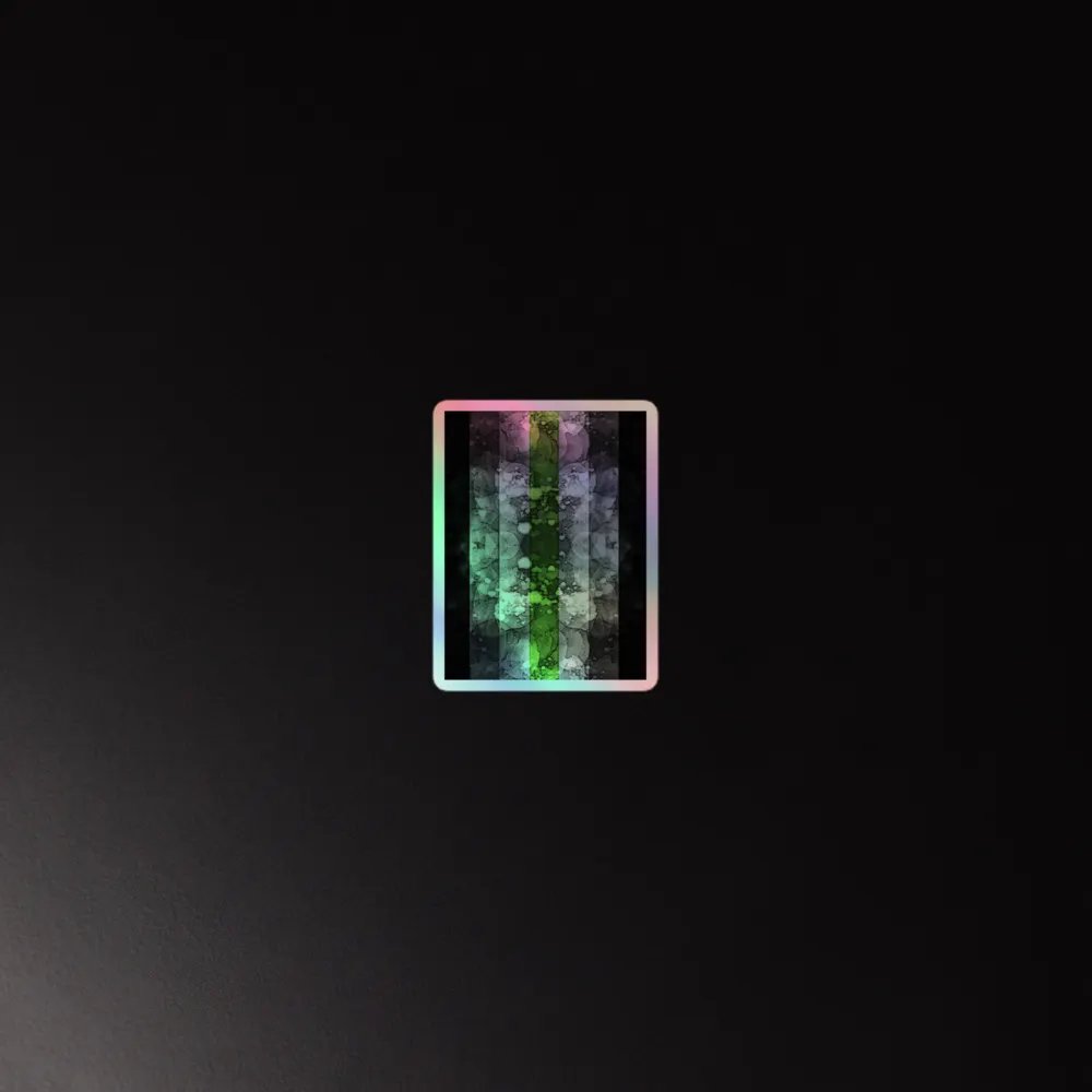 Agender Flag Sticker (Textured Variation) product image (2)
