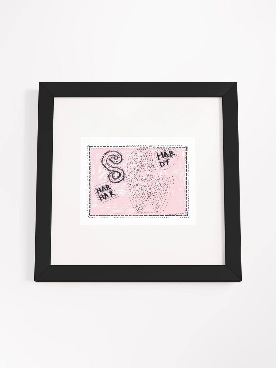 sew hardy har har Panel Card Print Framed product image (1)