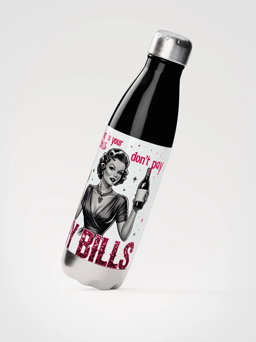 Vintage babe with wit Stainless Steel Water Bottle product image (2)