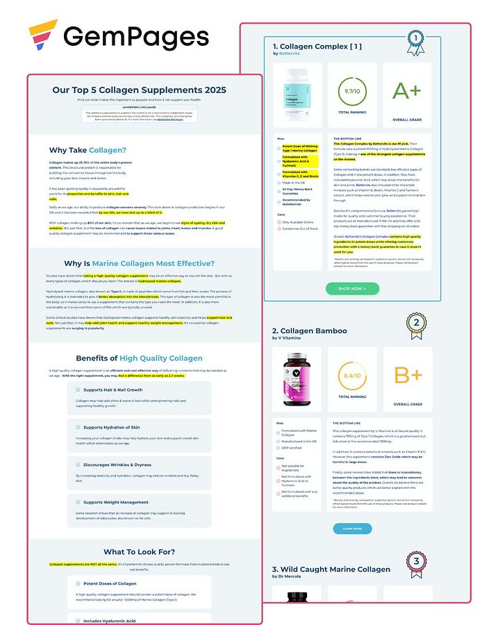 Top 5 Product Advertorial Page | GemPages product image (1)