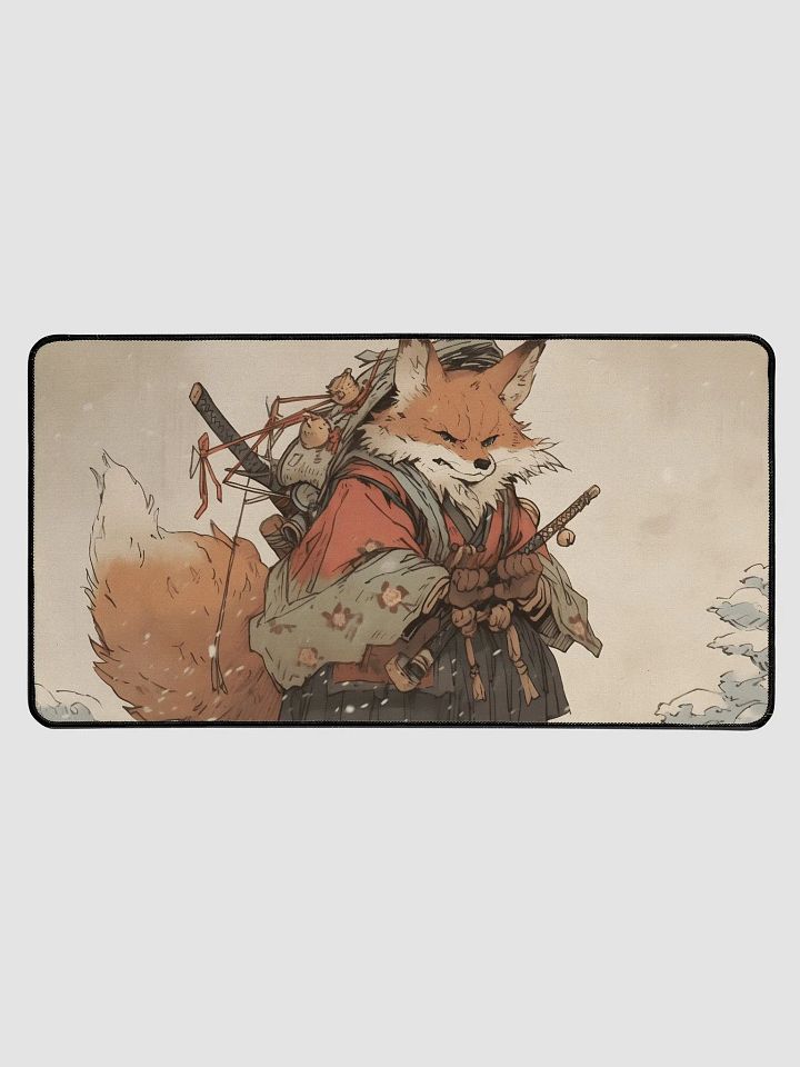 Vintage Japanese Samurai Fox Art product image (1)