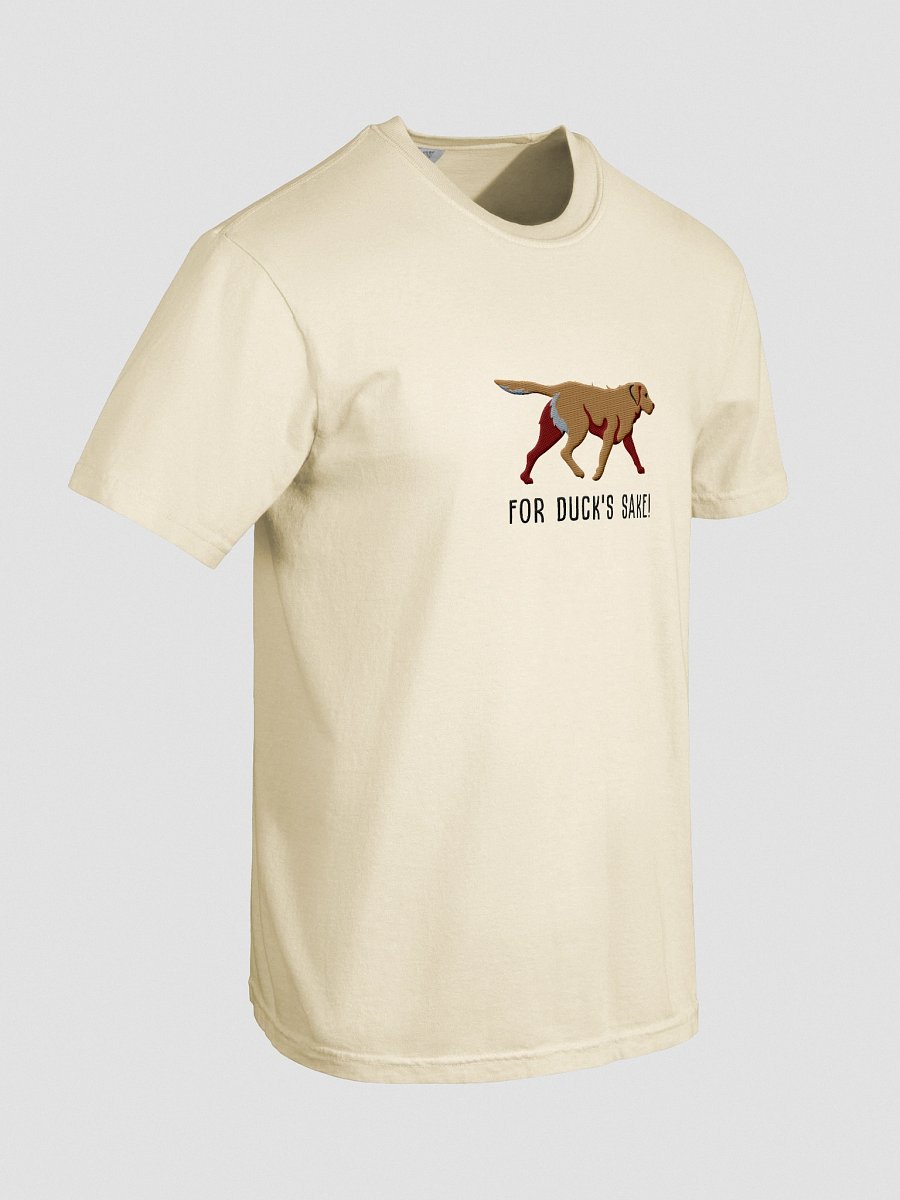 For Duck's Sake T-Shirt(Embroidered) of a Chesapeake Bay Retriever(Tan) product image (58)
