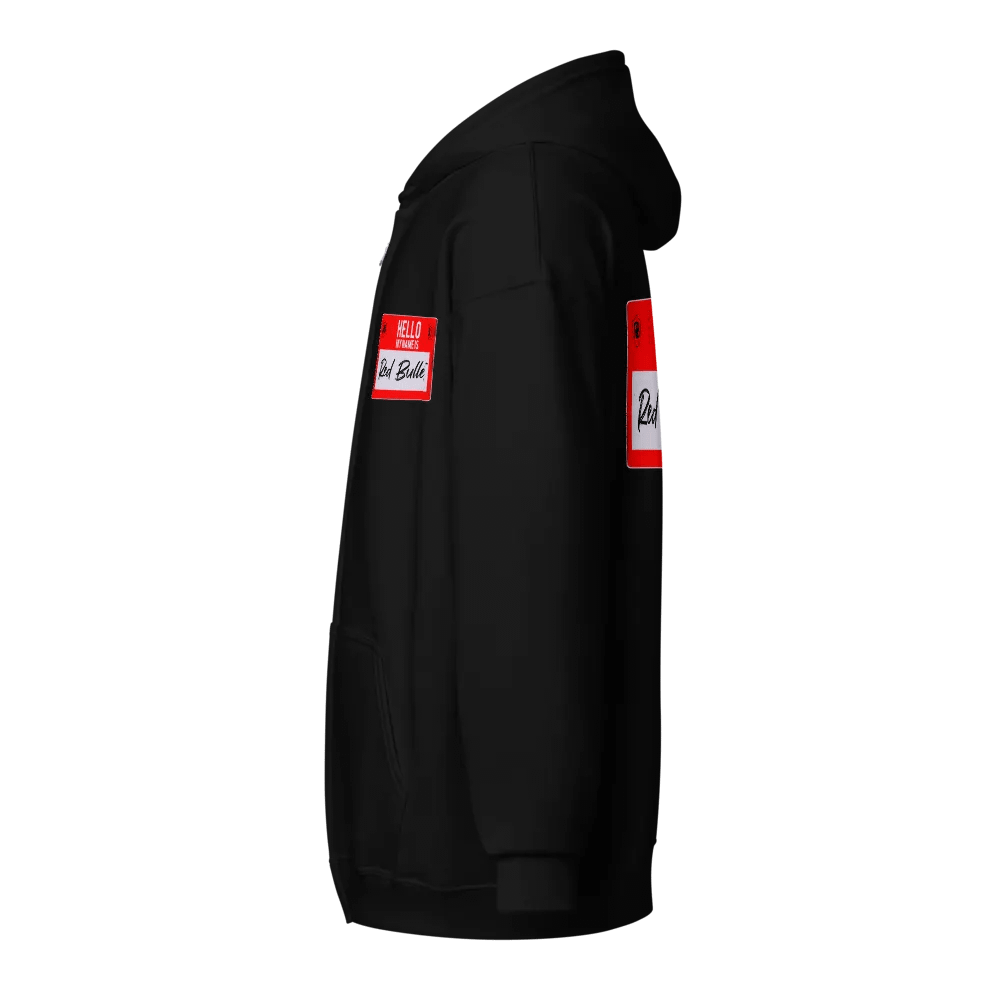 Red Bullett Name Tag Zip-Up Hoodie product image (17)