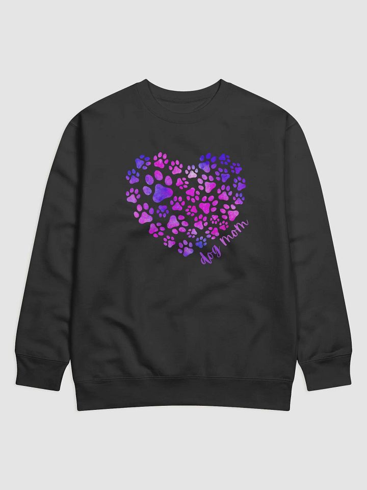 Dog Mom Cute Colorful Dog Paws Heart Premium Sweatshirt product image (3)