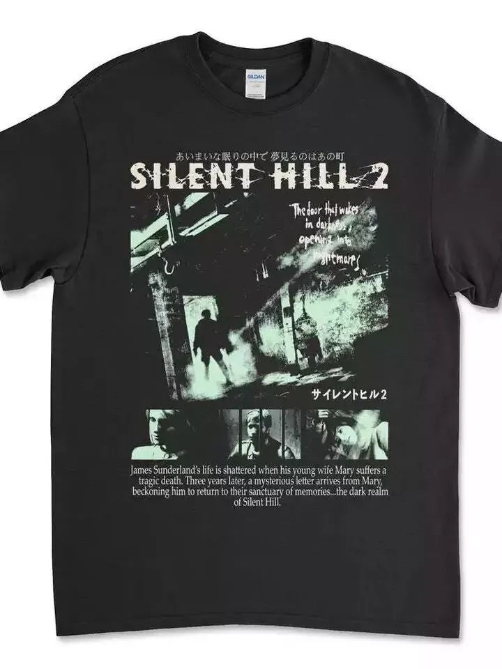 New Silent Hill 2 Black Shirt, Horror Survival Gaming Shirt product image (1)
