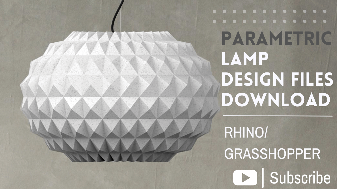 Weaverbird Parametric Lamp Design Grasshopper Rhino Files Download product image (1)