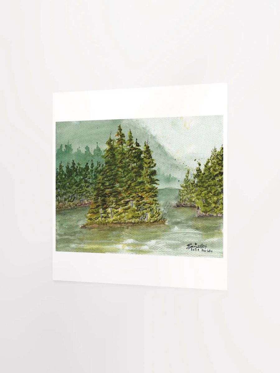 Rice Lake Watercolor Print product image (3)