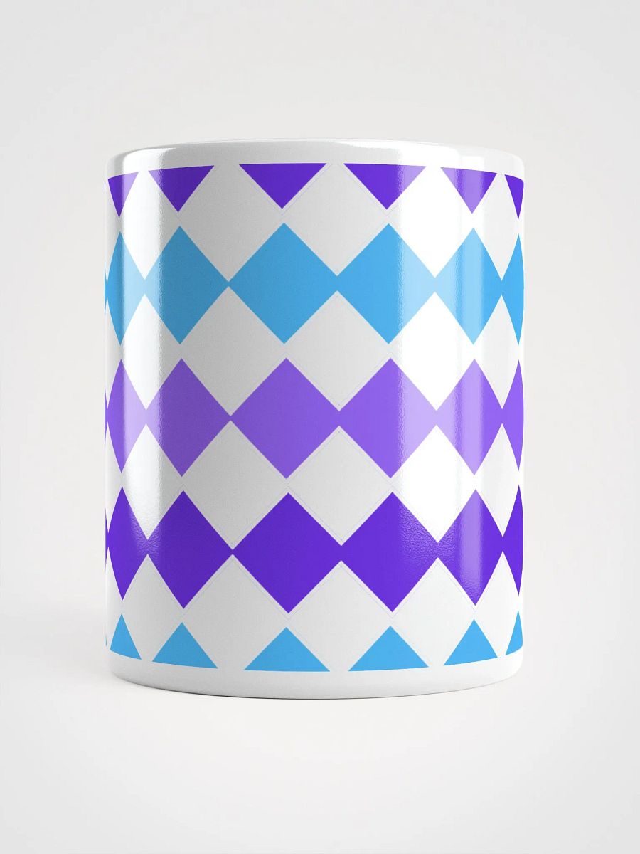Blue And Purple Diamond Patten White Mug product image (13)