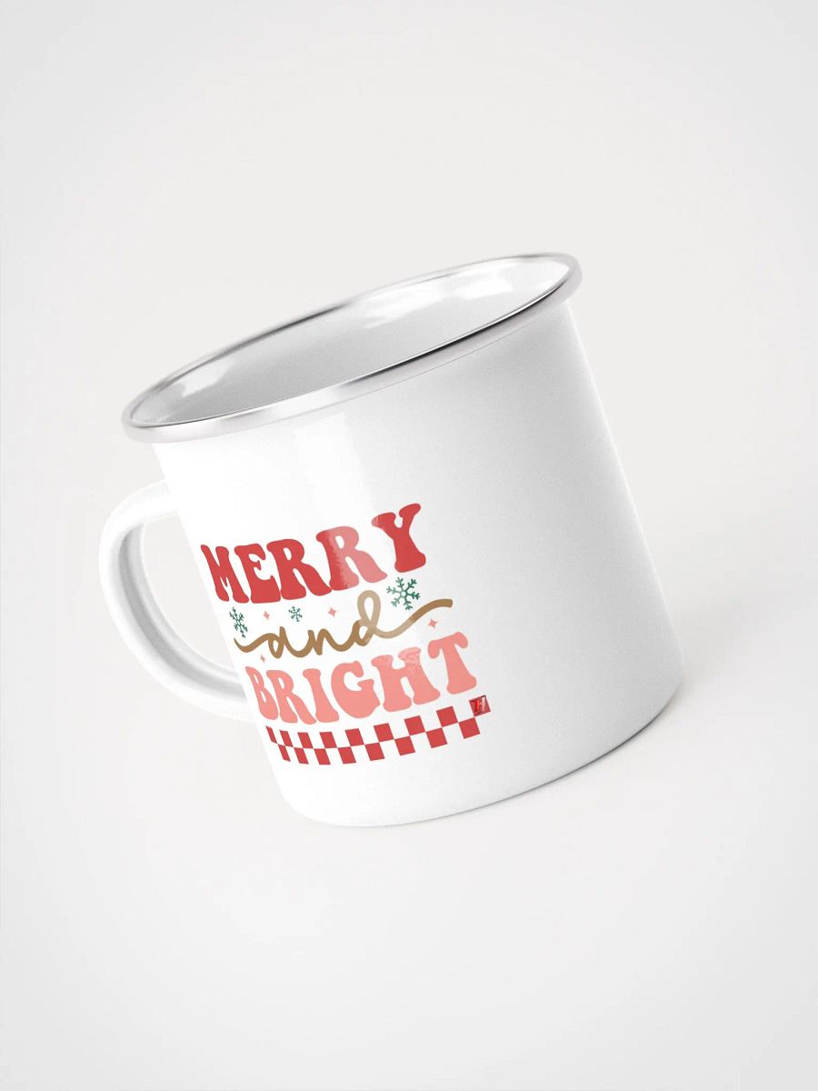 MERRY and BRIGHT Enamel Mug product image (1)