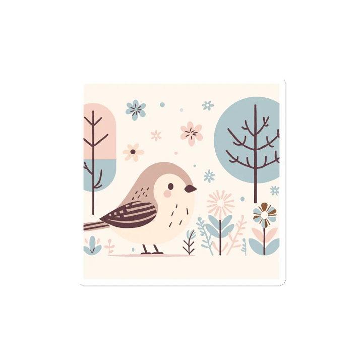 Whimsical Bird Die-Cut Magnets product image (2)