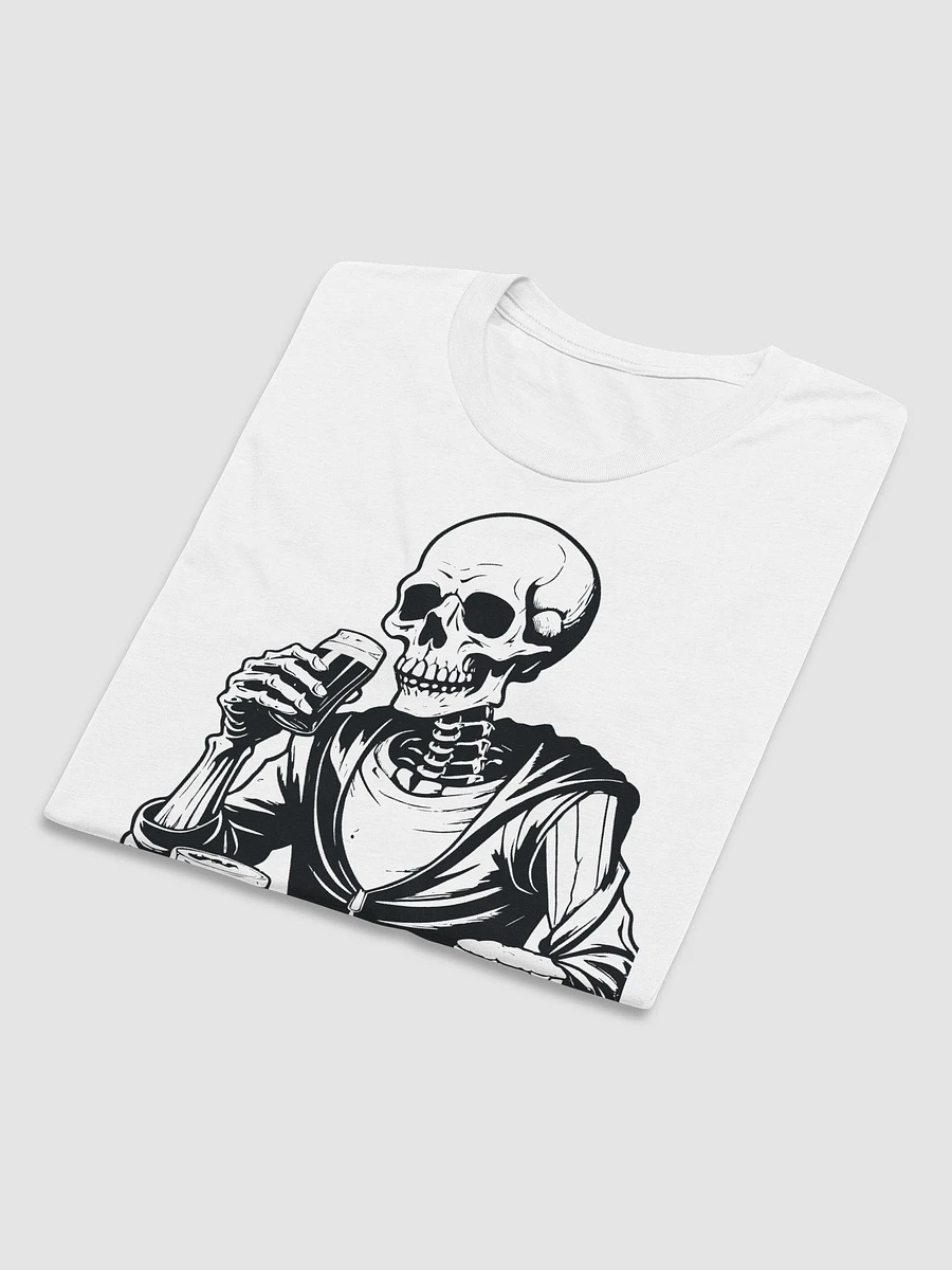 SKELETON DRINKING BEER Skeleton, skeletons, sitting skeleton, beer, beer glass, beer mug, beer lover, funny beer shirt, bar sign, sexy product image (6)