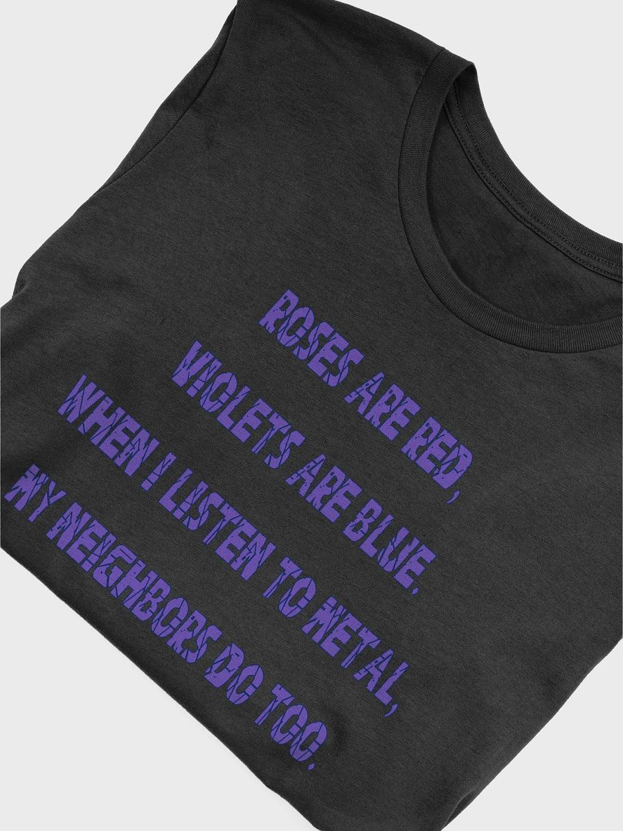 Roses Are Metal Straight-Side T-Shirt product image (5)