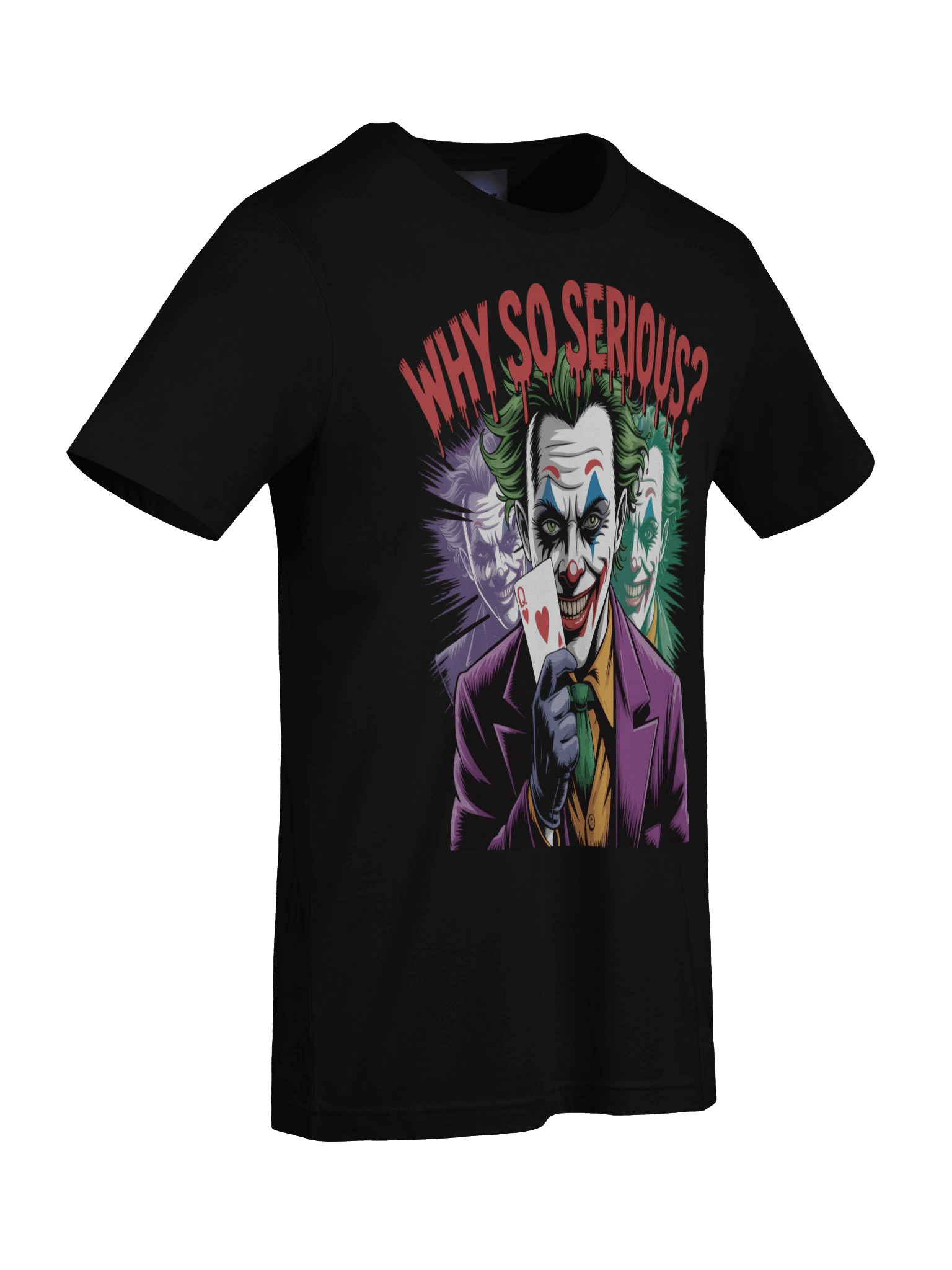 Joker 'Why So Serious?' Queen of Hearts Supersoft T-Shirt product image (9)
