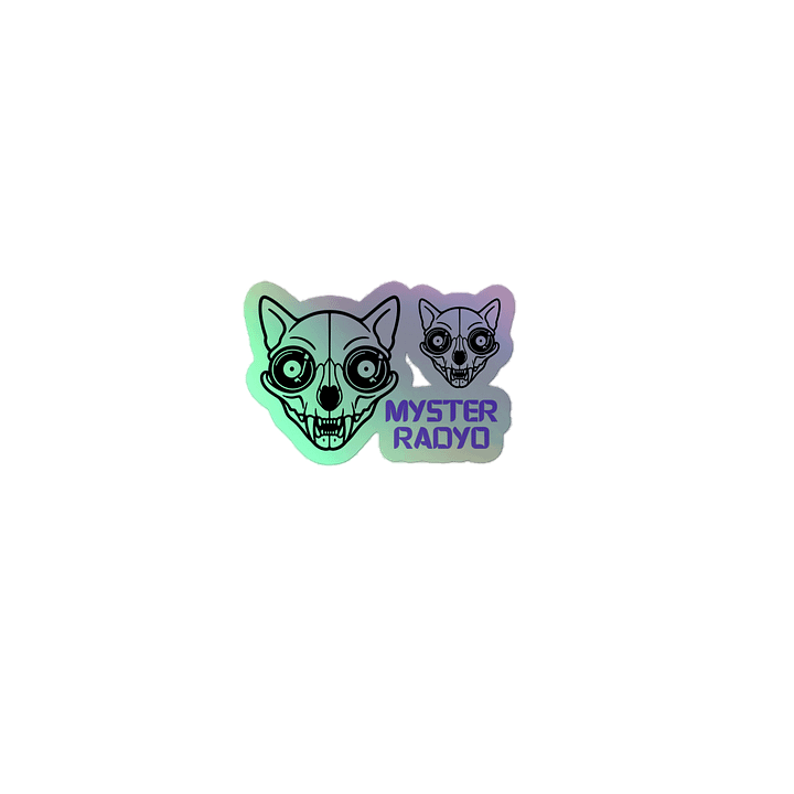 Myster Radyo Holographic Sticker – "Slap Some Mystery on It" product image (1)