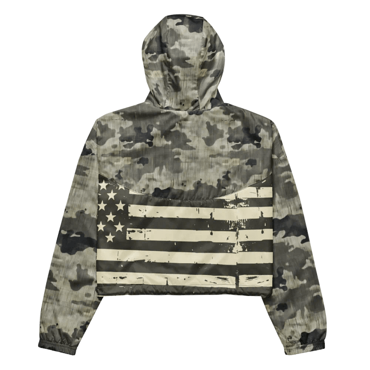 Rebel Gamer Camo Cropped Hoodie Windbreaker product image (2)