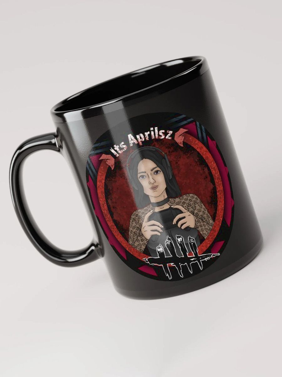 ItsAprilsz Double Logo Black Mug product image (3)
