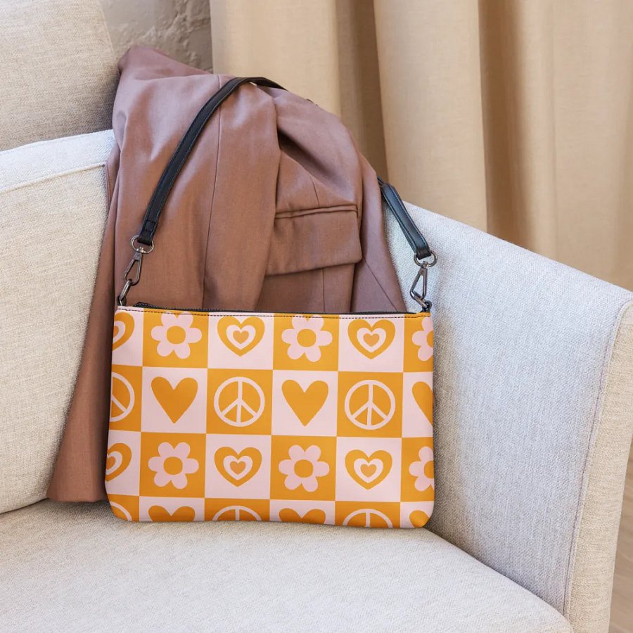 Peace, Love, and Harmony Crossbody Bag product image (6)