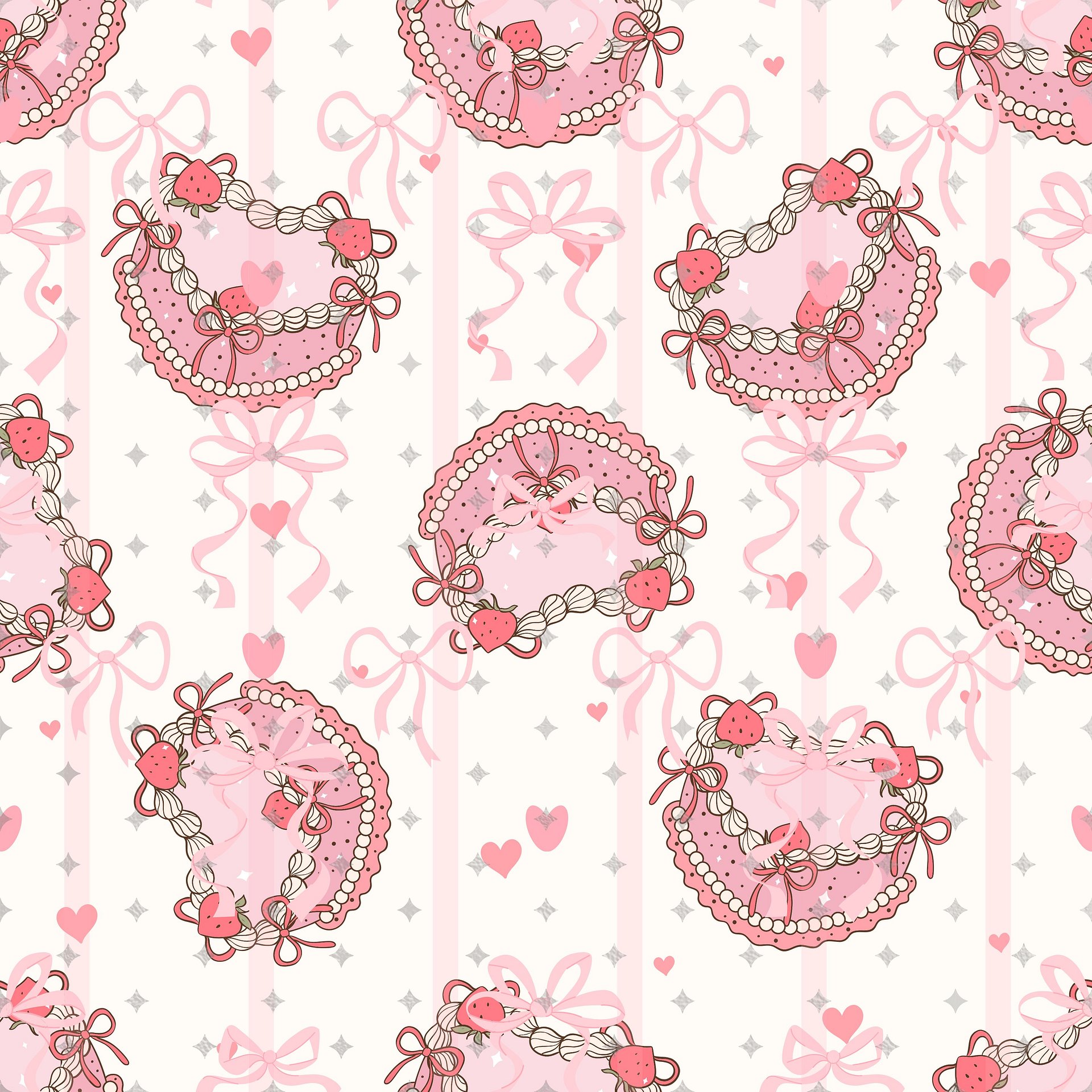 Cake Bites Seamless Pattern product image (1)