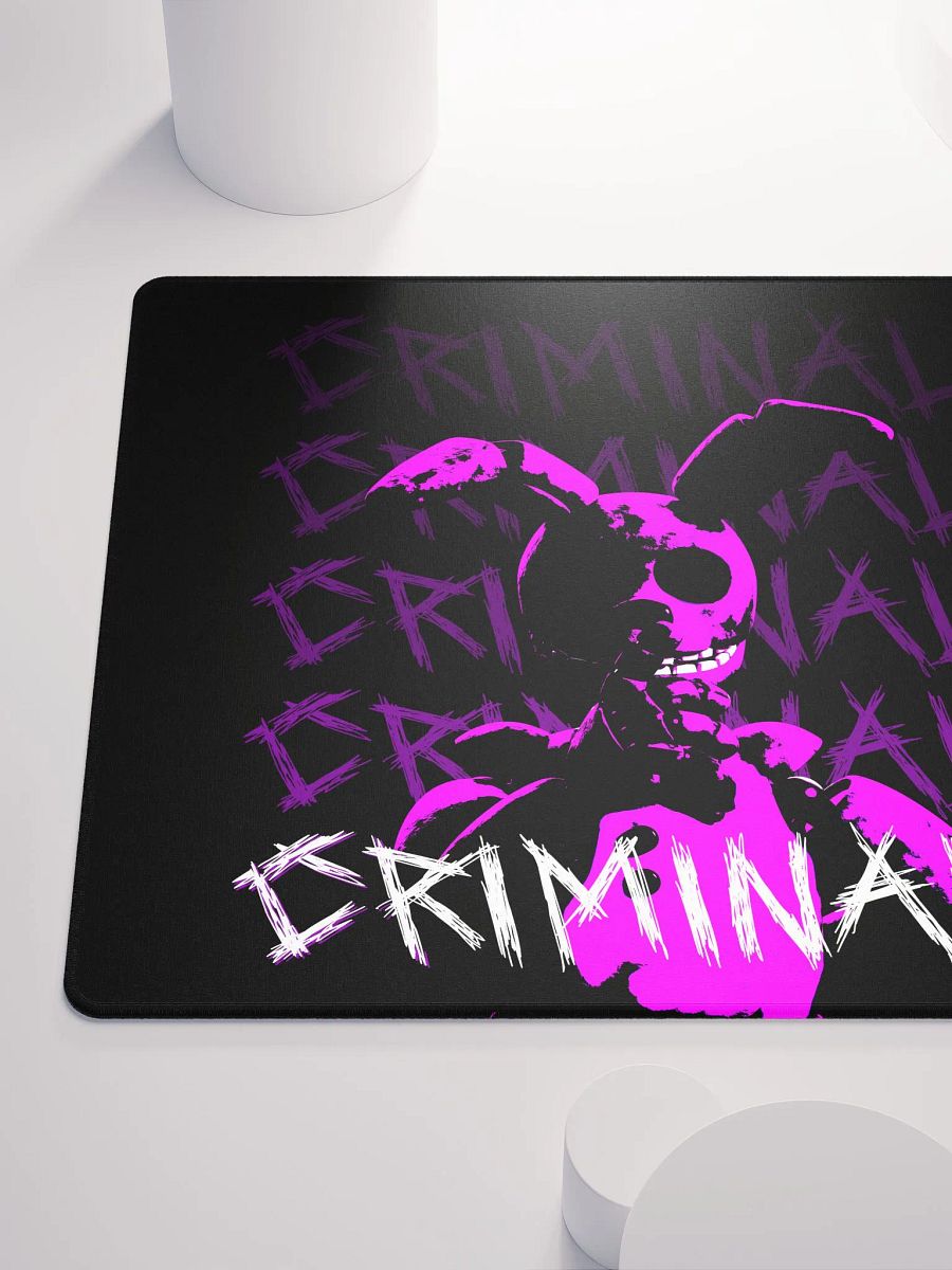 CRIMINAL - PREMIUM Gaming Mousepad (Black) product image (6)