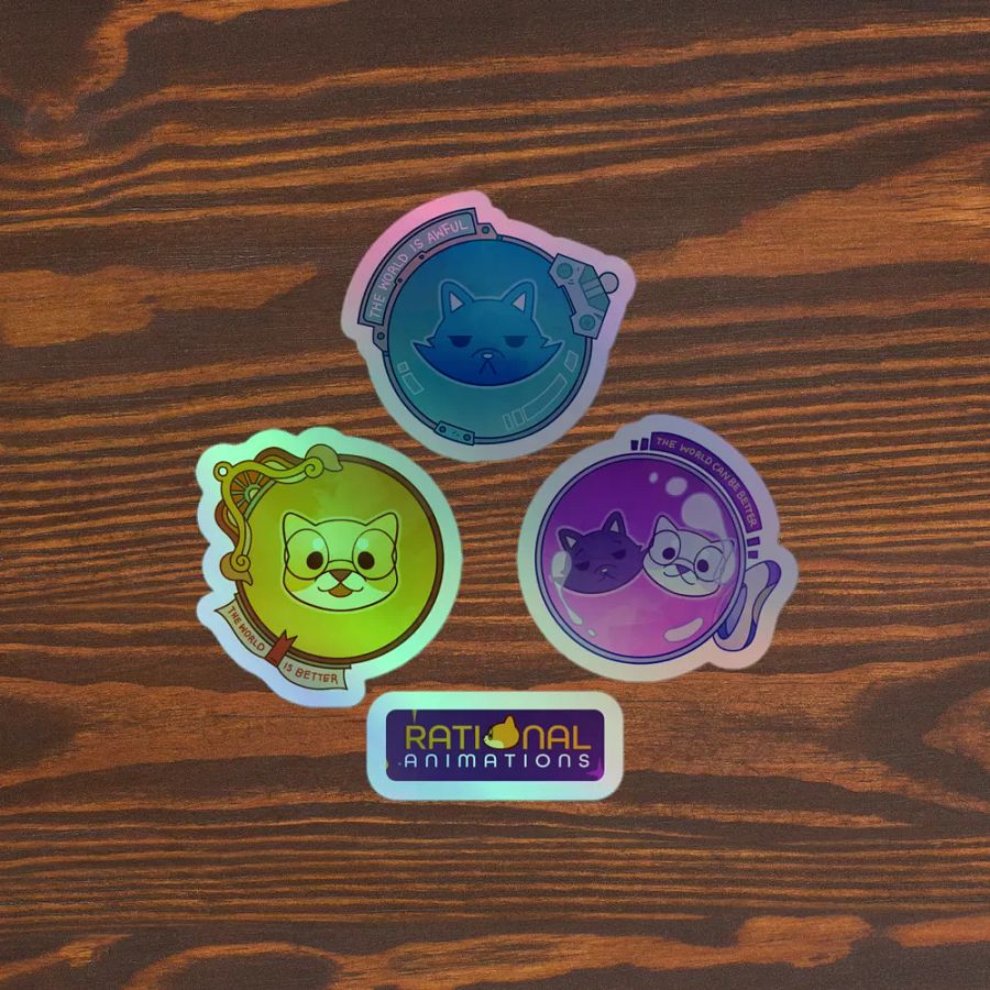 The World Can Be Better - Holographic Sticker Set product image (3)