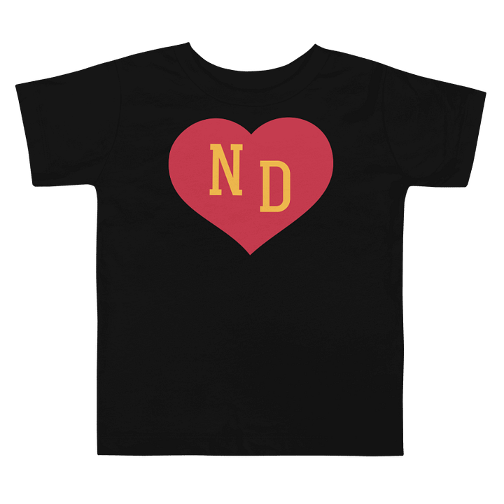 ND Heart Red Unisex Toddler T-shirt product image (1)