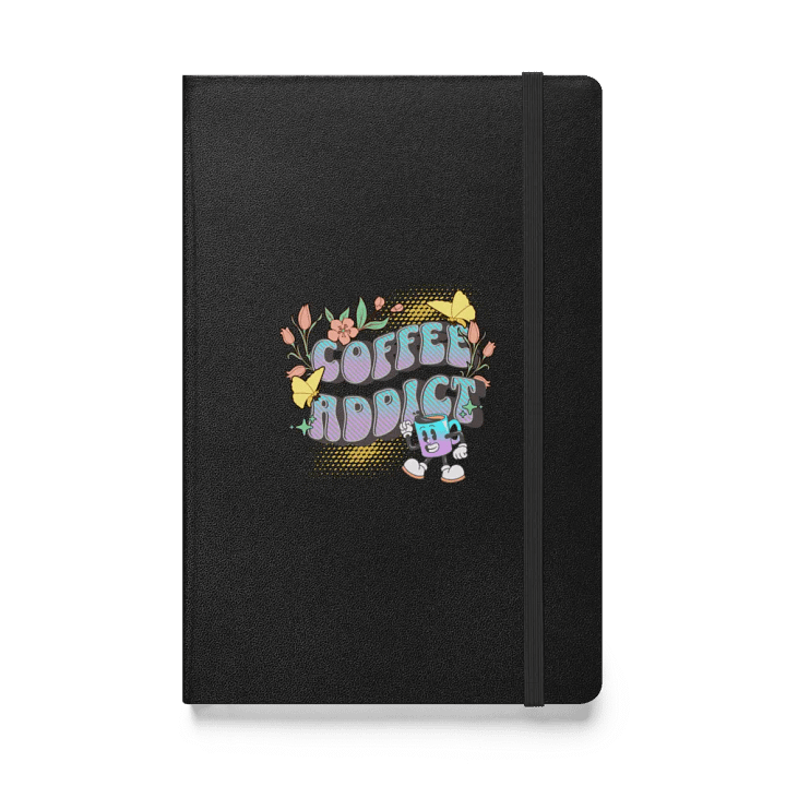 Coffee Addict Mascot Mug Cheerful Hardcover Notebook product image (1)