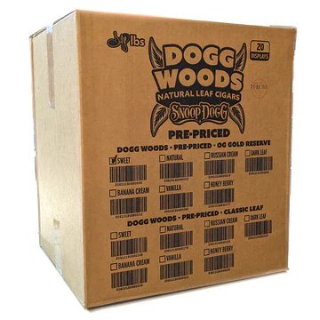 Dogg Woods - OG Gold Reserve Leaf Cigars (2pk) [Pre-Priced] - Display of 15 - Case Of 20 product image (1)