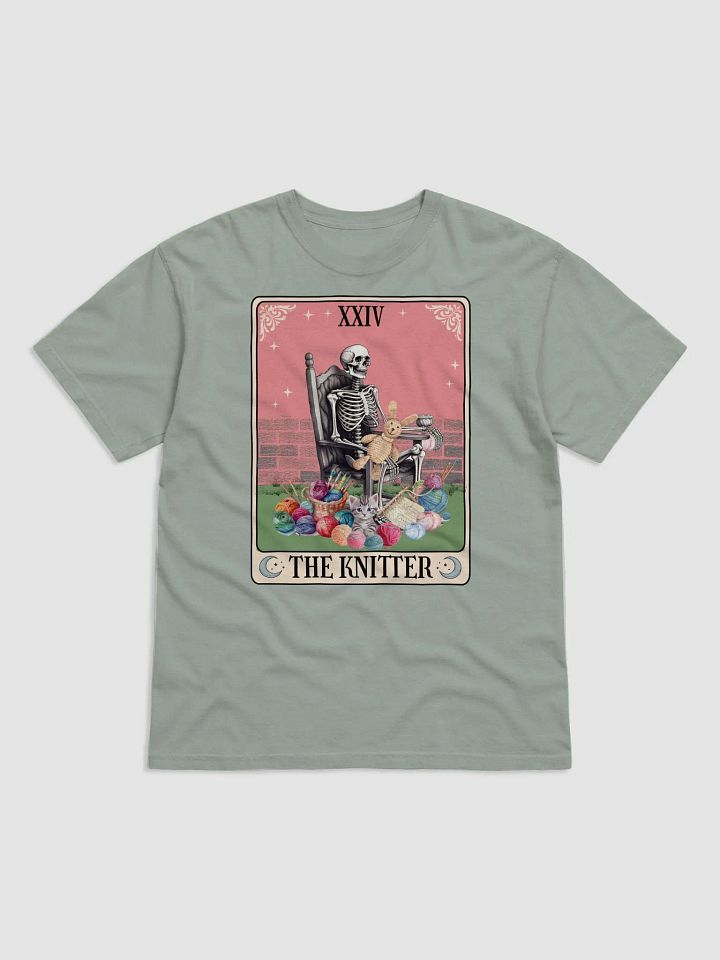 Knitter Tarot Card Comfort Colors TShirt, The Knitter Tarot Card Shirt, Gift for Knitter Tee Mom Grandma, Knitting, Yarn Lover Knitters Gift product image (4)
