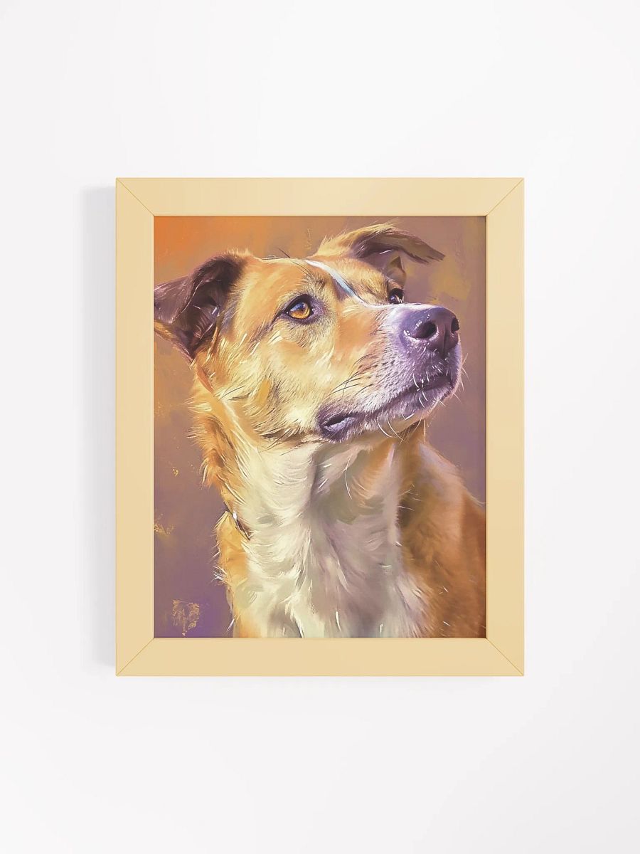 Pensive Pup Framed Art Print product image (7)