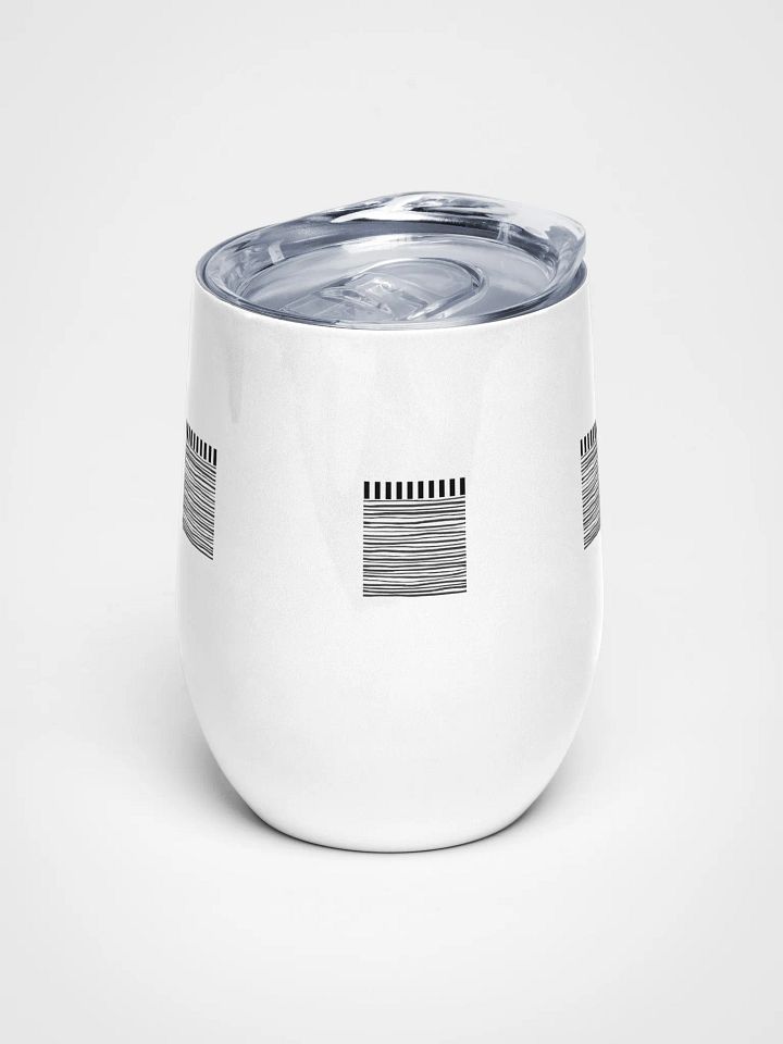 Geometric Monochrome Bliss Wine Tumbler product image (1)