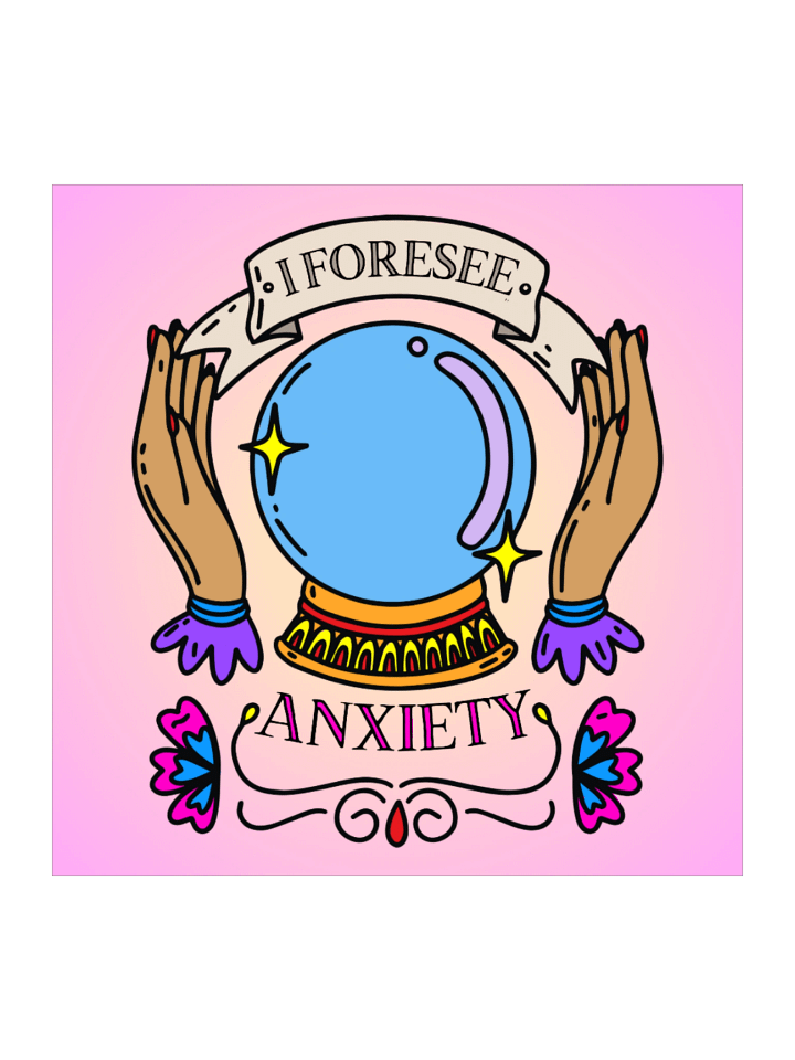 I Foresee Anxiety sticker product image (1)