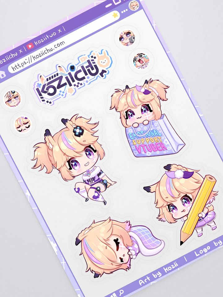 Kozii Cute Chibi Sticker Collection product image (2)