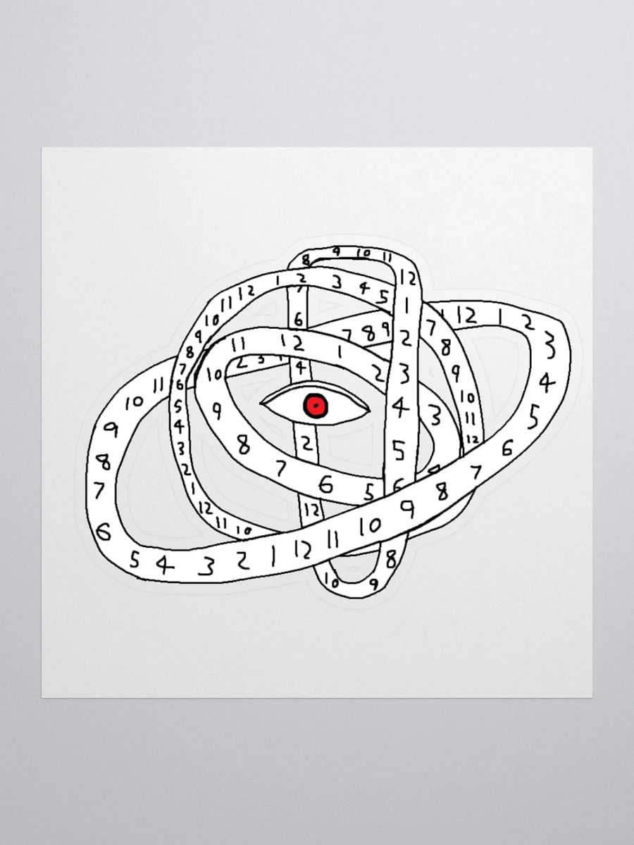 Biblically Accurate Clock Sticker product image (1)