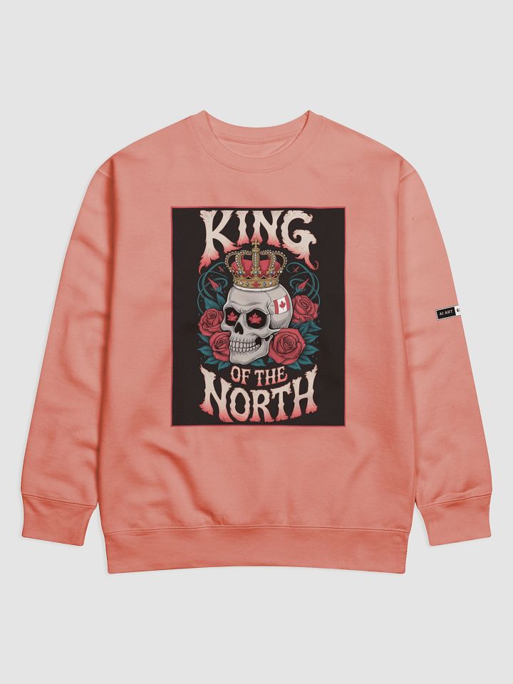"KING OF THE NORTH" premium cotton sweatshirt product image (1)