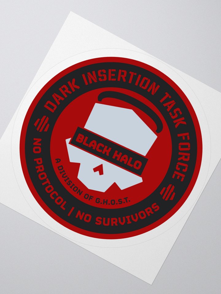 Black Halos Flat Sticker product image (1)
