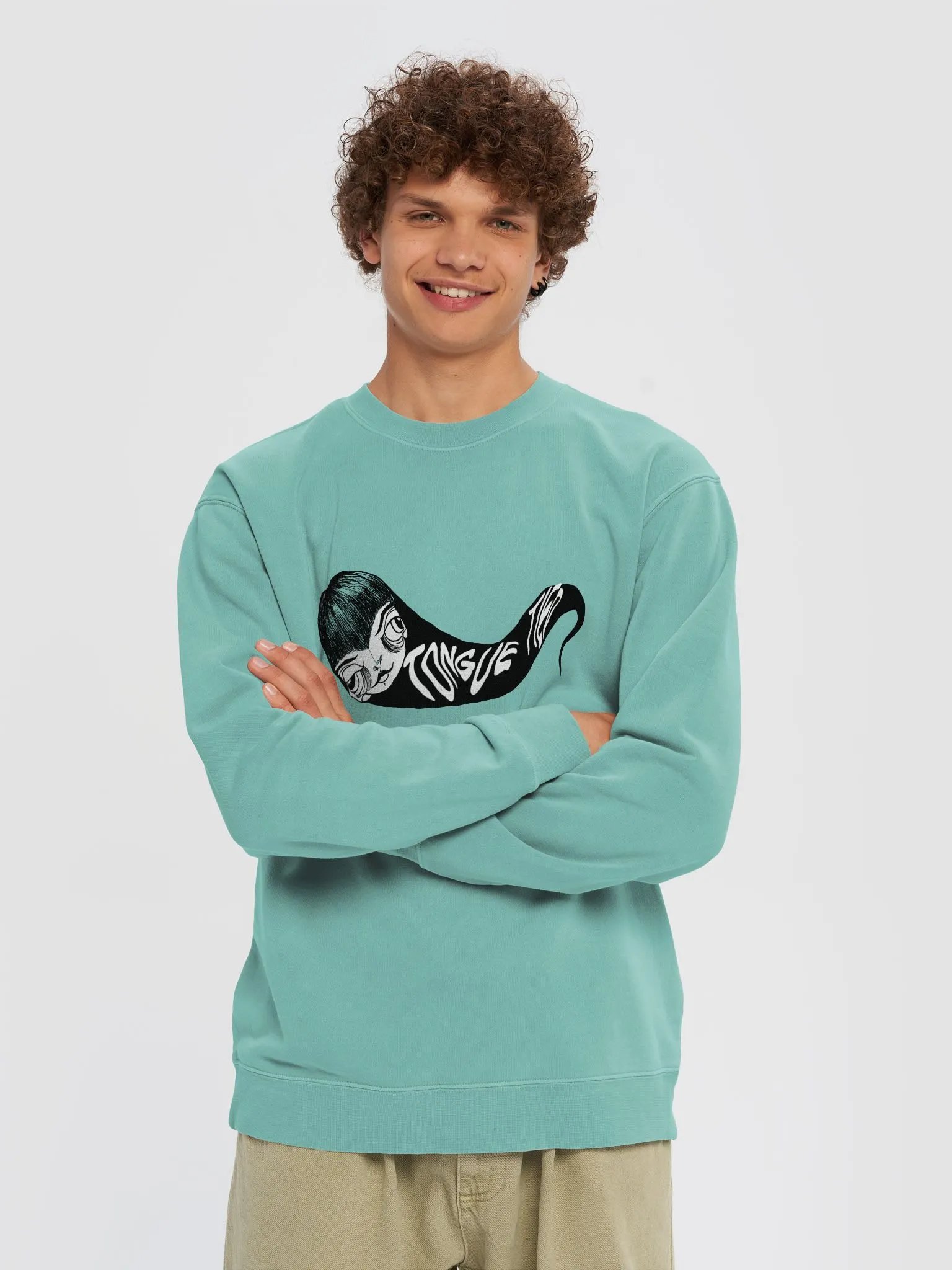 LYL Midweight Pigment Dyed Sweatshirt product image (1)