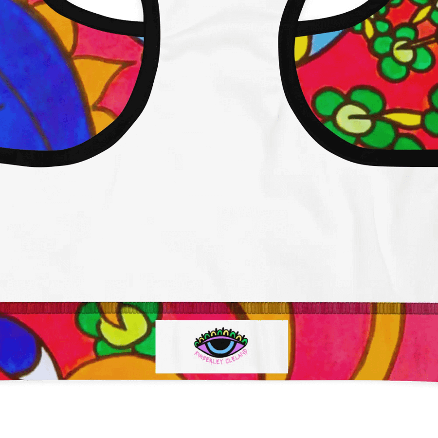 Ethereal Vision All-Over Print Sports Bra product image (7)