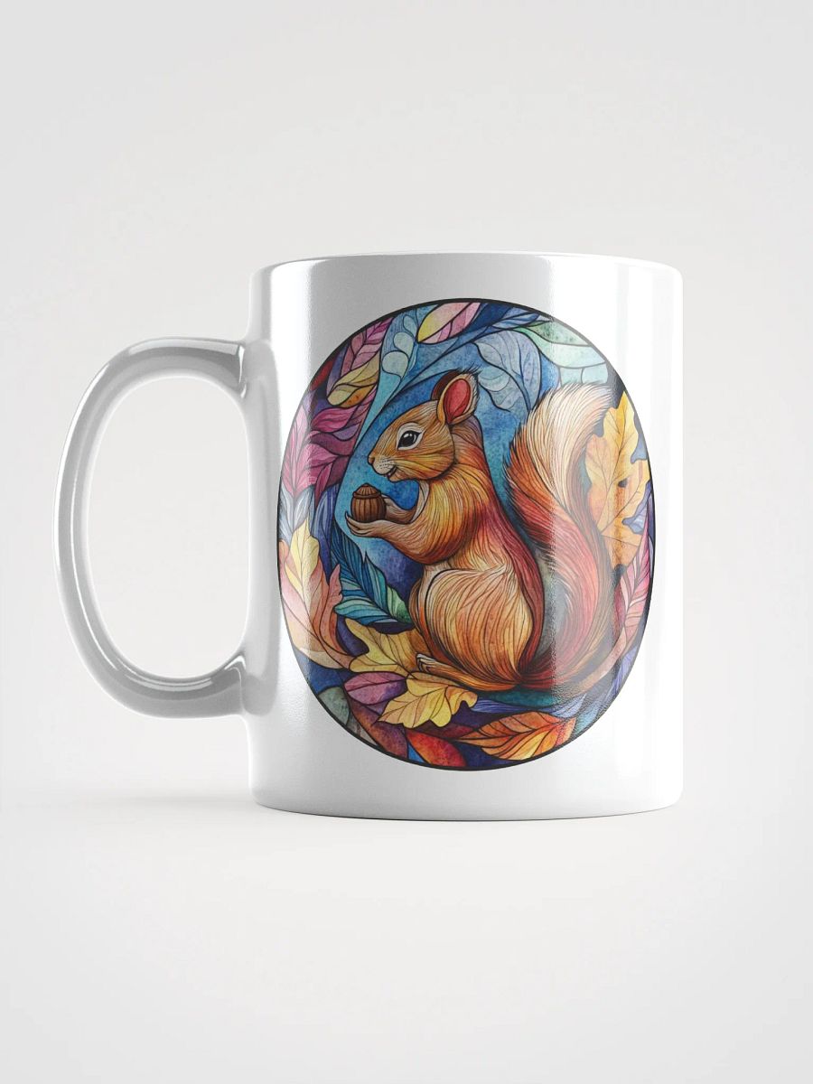 Autumnal Squirrel Stained Glass Mug product image (17)