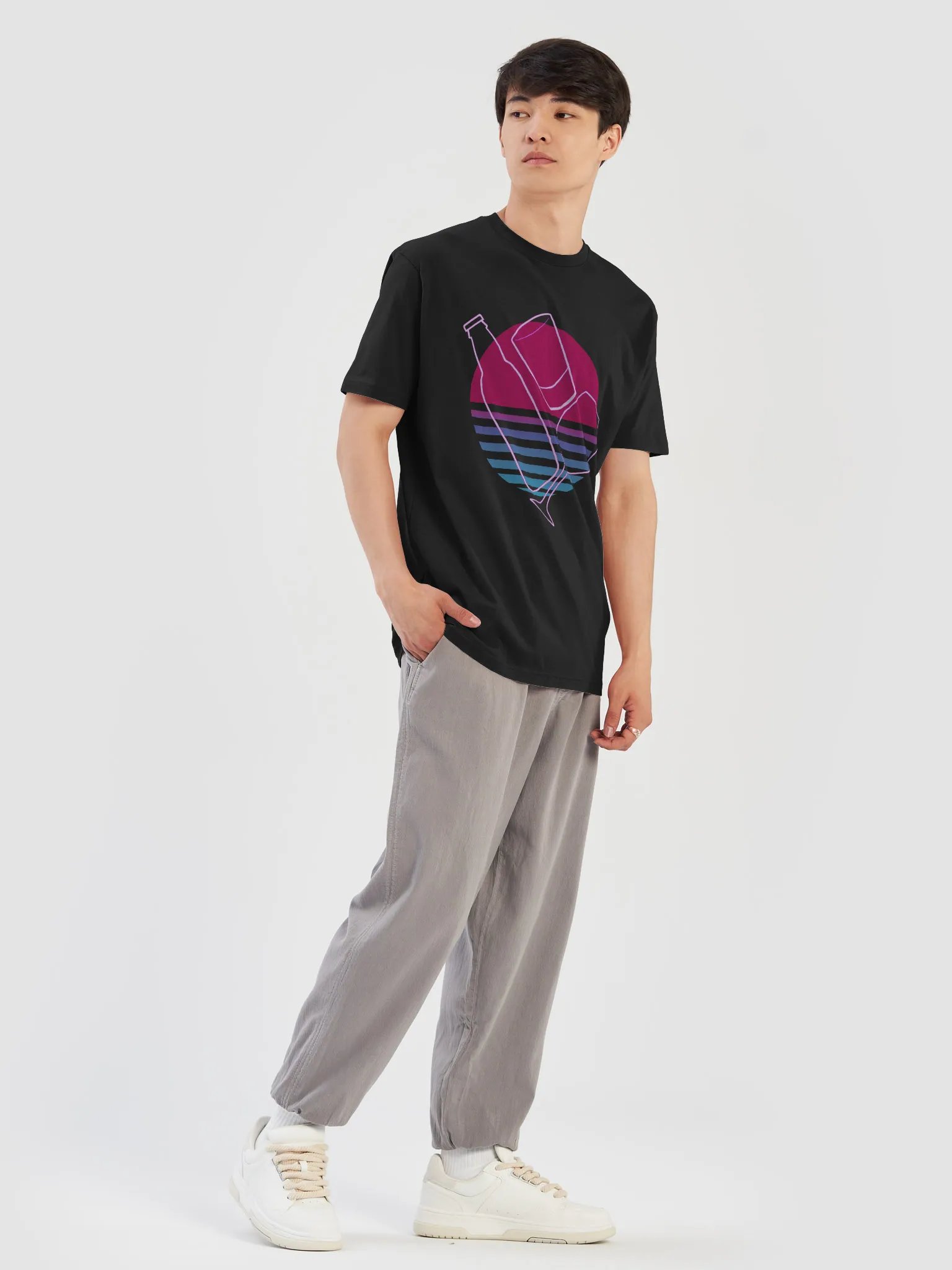 Beer Wine Spirits Trio Logo T-Shirt product image (21)