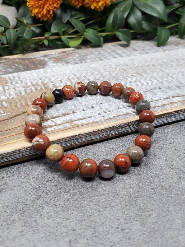 Elevated Energy Bracelet – Malachite, Lapis Lazuli, Amethyst & Clear Quartz Chakra Alignment Jewelry product image (1)