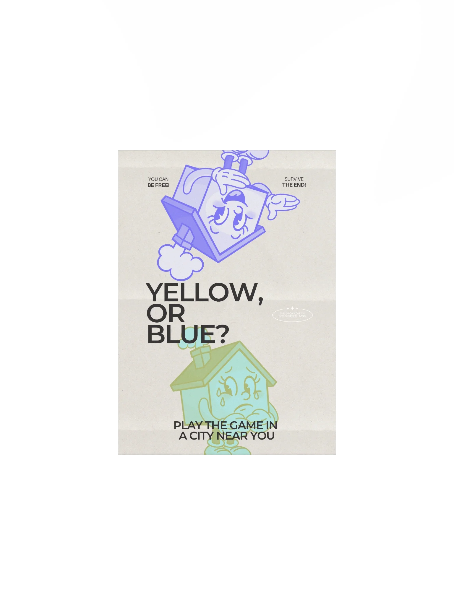 Poster: "Yellow, or Blue?" product image (1)