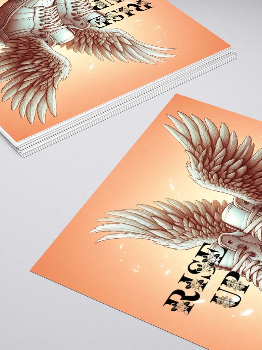 White Sneakers with Wings | Rise Up | Christian Art Sticker product image (4)