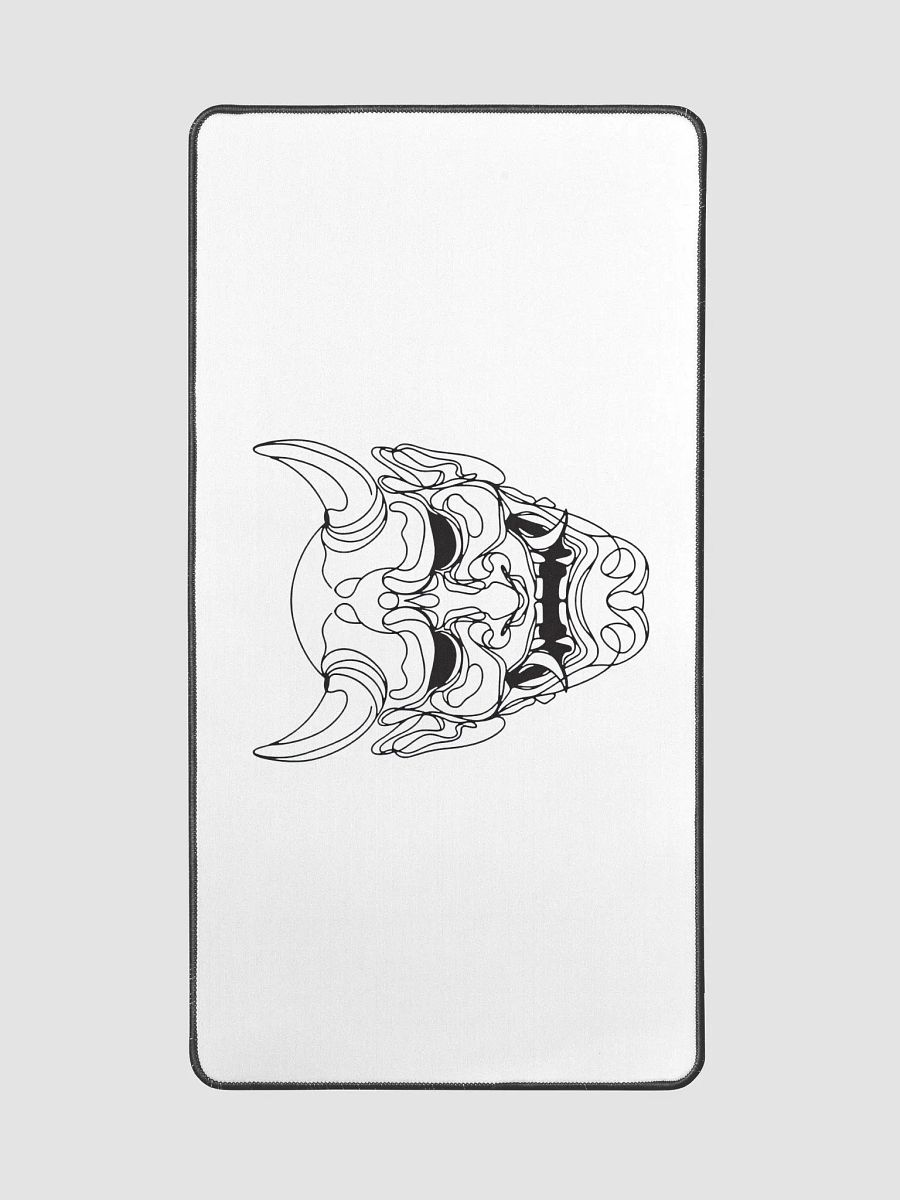 Japanese Traditional Demon Mask Line Art Desk Mat Design product image (2)