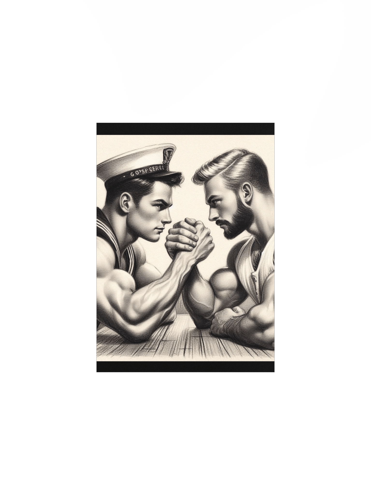 Up Close and Personal: Sailors – Tom of Finland Tribute Gay Pride Graphic Design Poster product image (1)